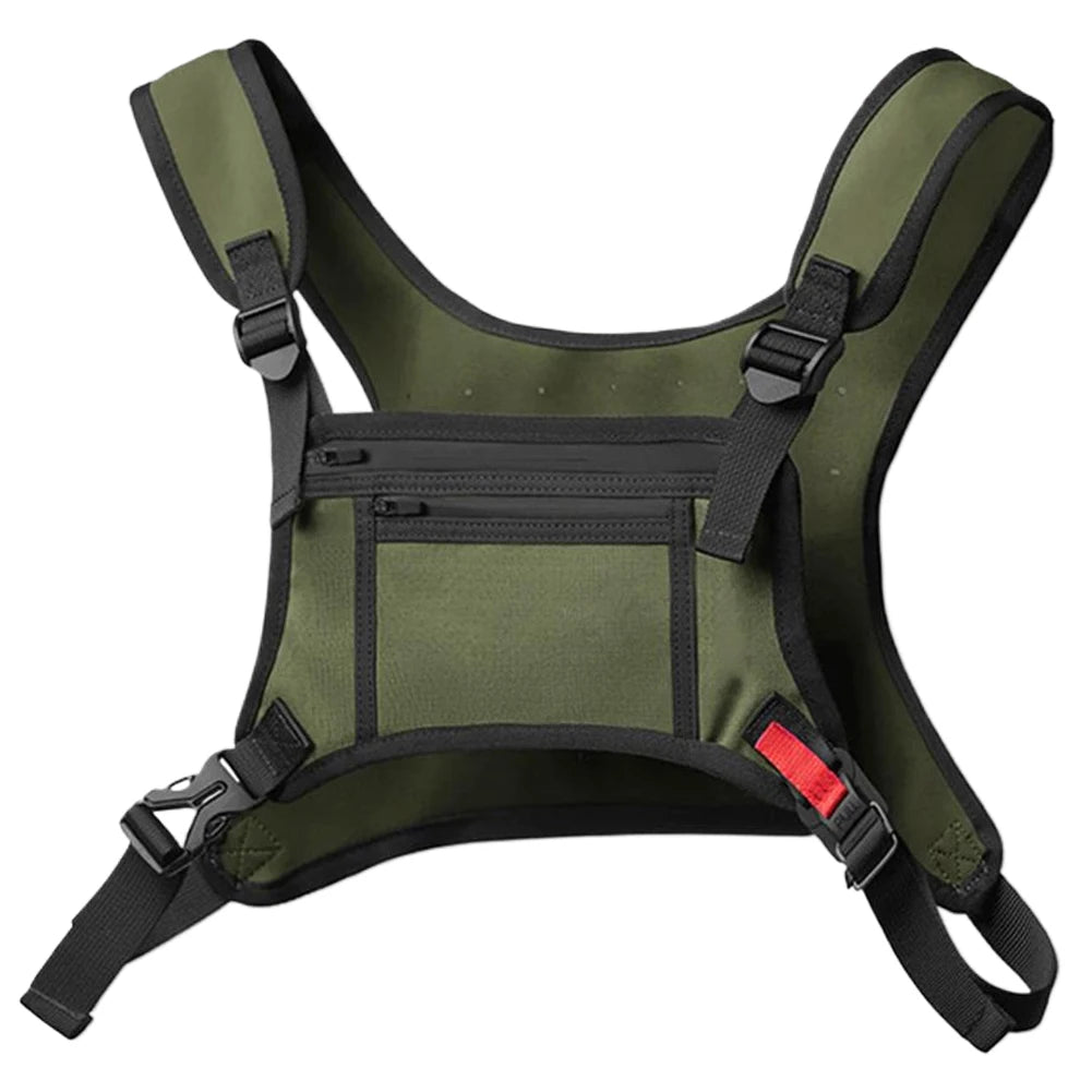 Sports chest running vest bag – water-resistant lightweight backpack for men, fitness workouts, cycling & outdoor training