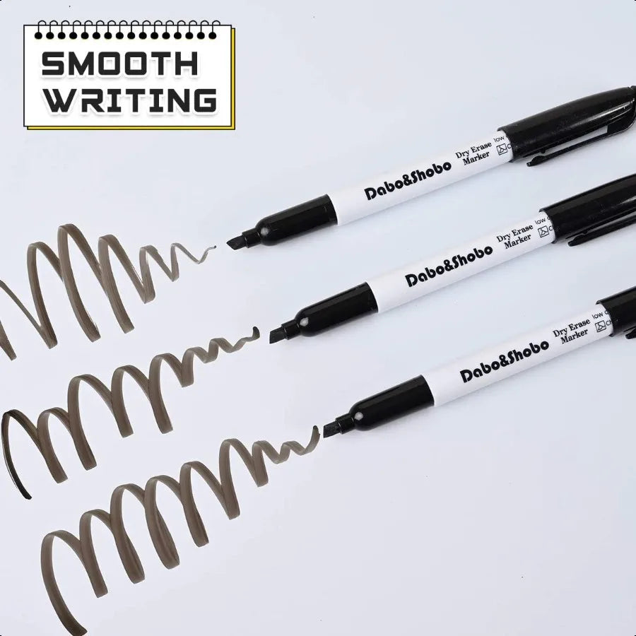 Dry Erase Markers – 80-Pack Black Chisel Tip Whiteboard Pens for School, Office & Home 🖊️