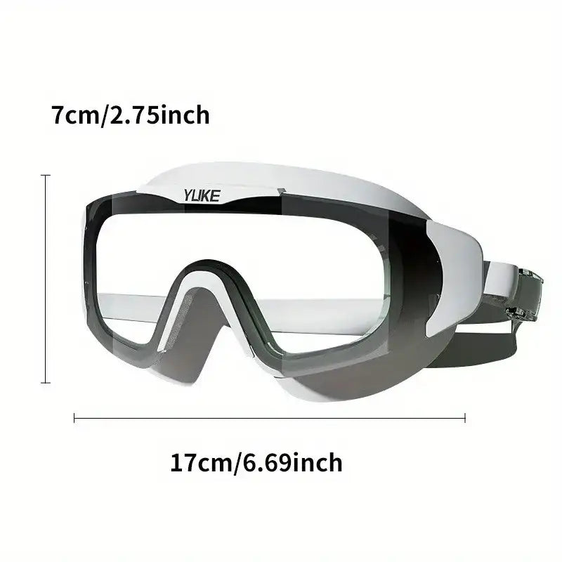 HD Waterproof Anti-Fog Swimming Goggles – Electroplated Large Frame Unisex Design for Professional & Casual Swim 🏊
