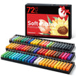 Fantastory 72-Color Soft Pastels Set – Long, Non-Toxic Chalk Pastels for Art & Drawing 🎨🖌️