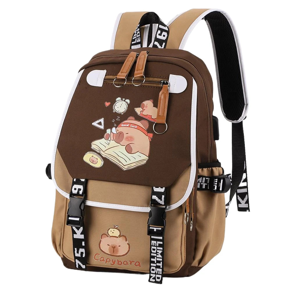 Kawaii Laptop Backpack for Students – Large Capacity Cute School Bookbag for Girls & Boys, Travel Ready