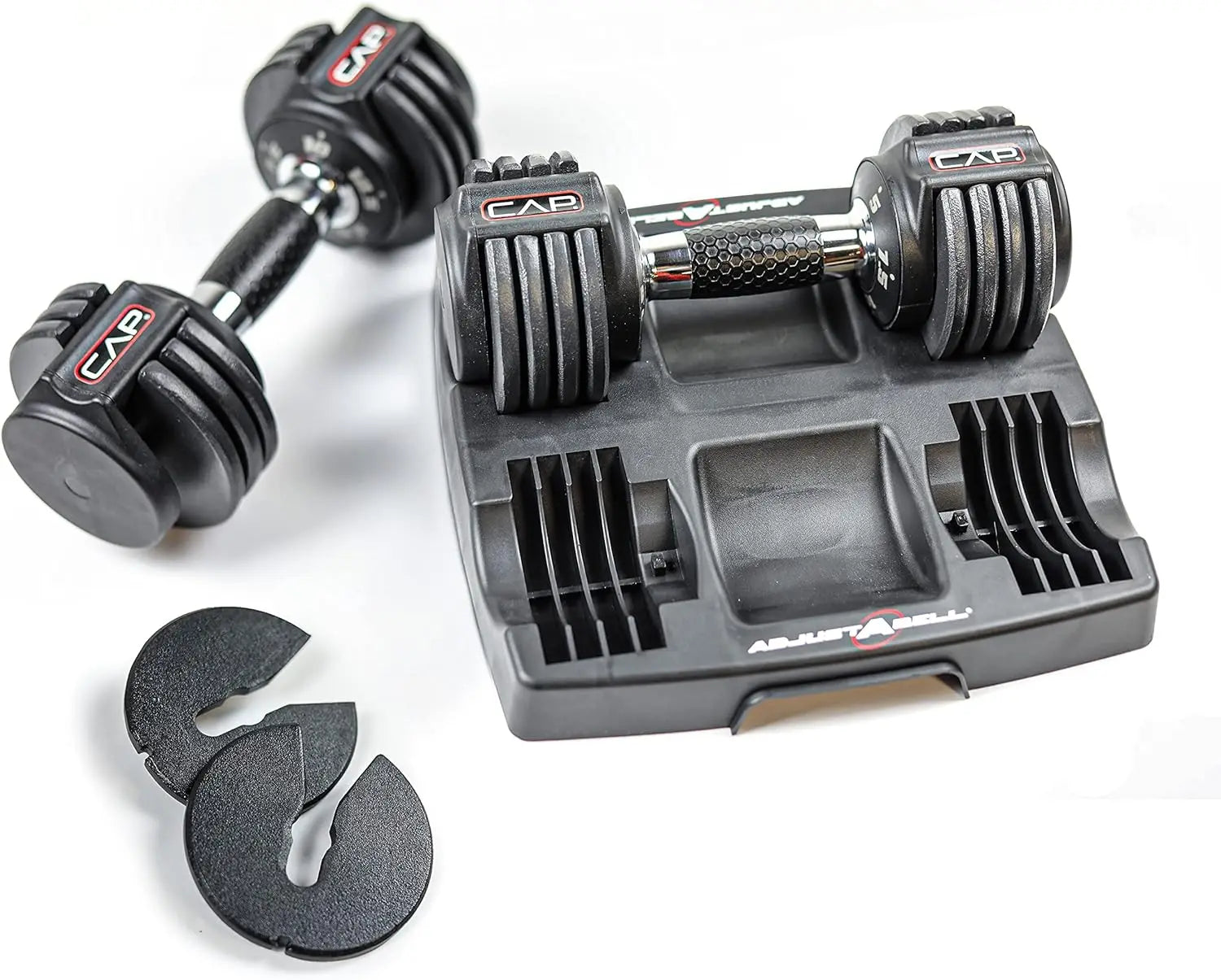 Adjustable Round Dumbbell Weights – 12.5LB / 25LB / 55LB Pairs & Single Options for Smart Home and Gym Training