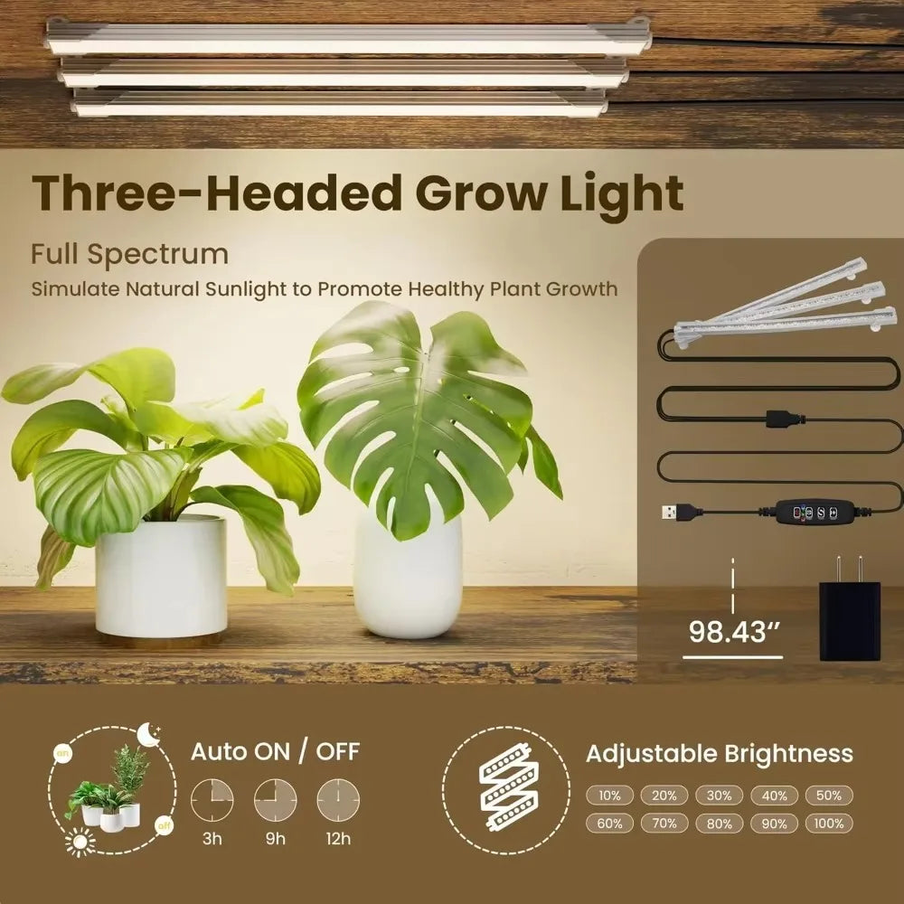 “65-Inch Indoor Plant Stand with Grow Lights – Tiered Metal Shelf with Wheels & Drawer for Home Plant Storage & Decor”
