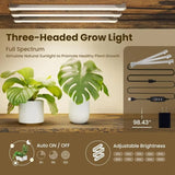 “65-Inch Indoor Plant Stand with Grow Lights – Tiered Metal Shelf with Wheels & Drawer for Home Plant Storage & Decor”