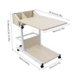 Adjustable Rolling Laptop Desk with Drawer – Portable Bed & Sofa Table for Snack, Books & Work 🖥️🛋️