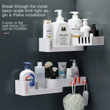 Corner Wall Shelf for Bathroom & Kitchen – Multi-Layer Corner Storage Rack with Shampoo Holder