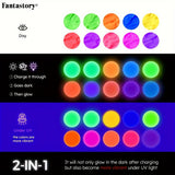 Acrylic Paint Set – 10 Neon & Glow-in-the-Dark Colors for Crafts, Canvas & Creative Projects 🎨✨