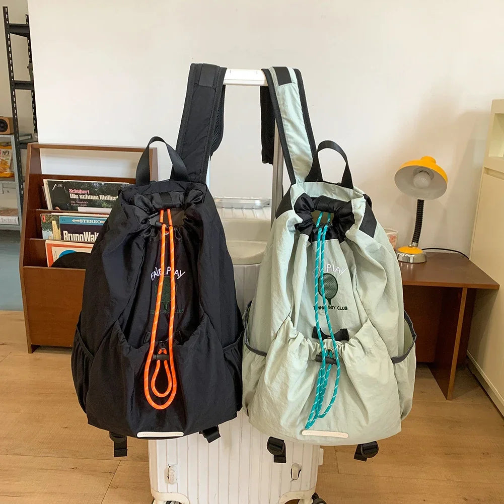 Lightweight Drawstring Sports Backpack – Large Capacity Gym & Fitness Bag for Cycling and Climbing