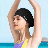 Elastic Silicone Swimming Cap – Waterproof Swim Hat for Men & Women, Protects Ears & Long Hair