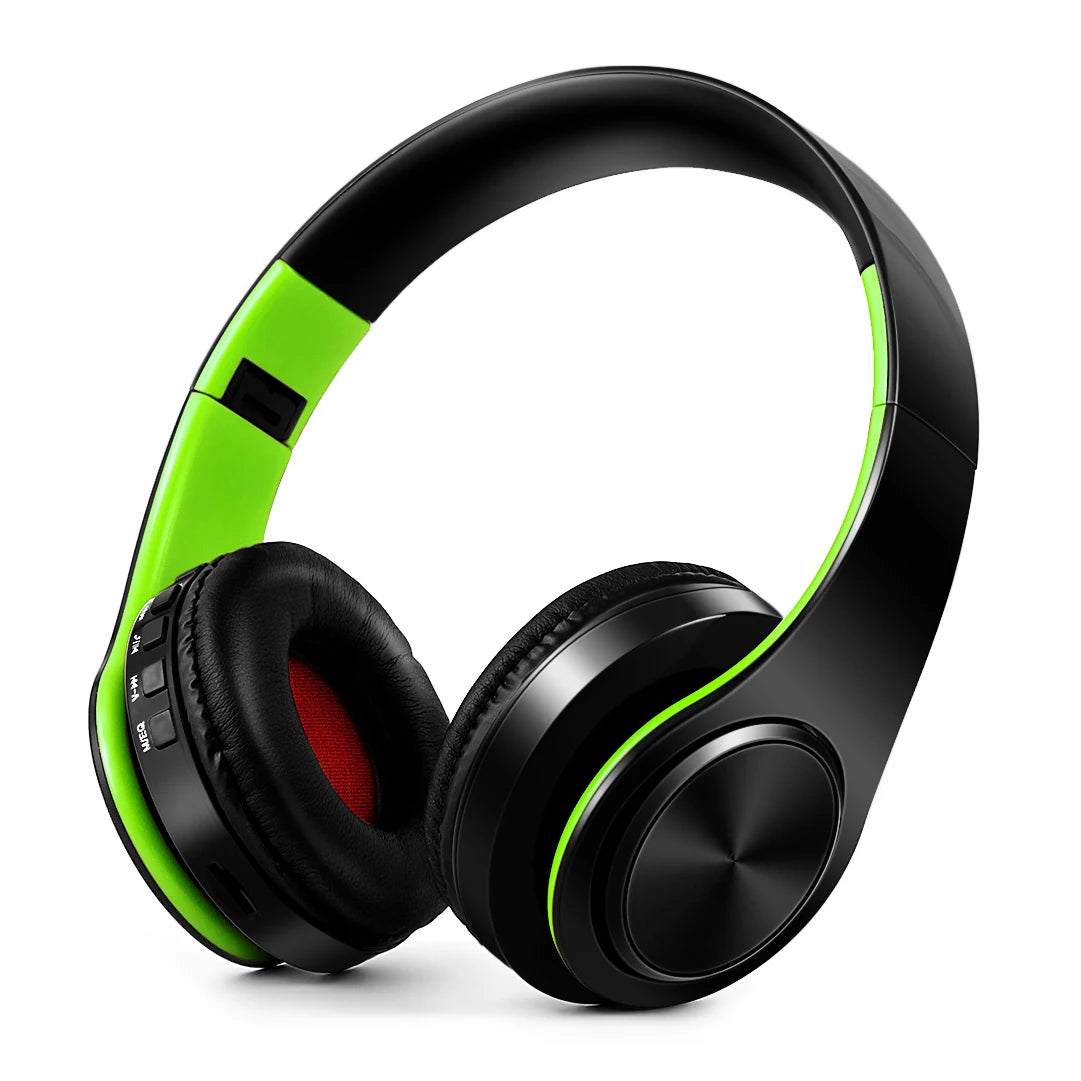 “2025 Upgraded Wireless Bluetooth Headphones – Over-Ear Stereo Headset with Mic for Music, Sports, Smartphone, TV & PC”