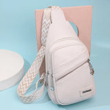 PU Leather Shoulder Messenger Bag — Solid-Color Satchel Purse for Women & Girls