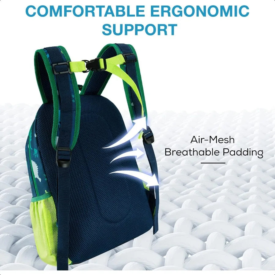 “Mommore Lightweight Kids Backpack with Lunch Box – Preschool & Kindergarten Boys & Girls Elementary School Bookbag”