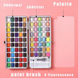 Ginflash 50-90 Colors Solid Pigment Watercolor Paint Set – Portable Brush Pen