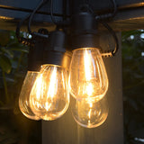 String Light S14 – 200ft Outdoor Festoon Garland with 60 LEDs, E12 Retro Patio Lights for Garden & Wedding Décor