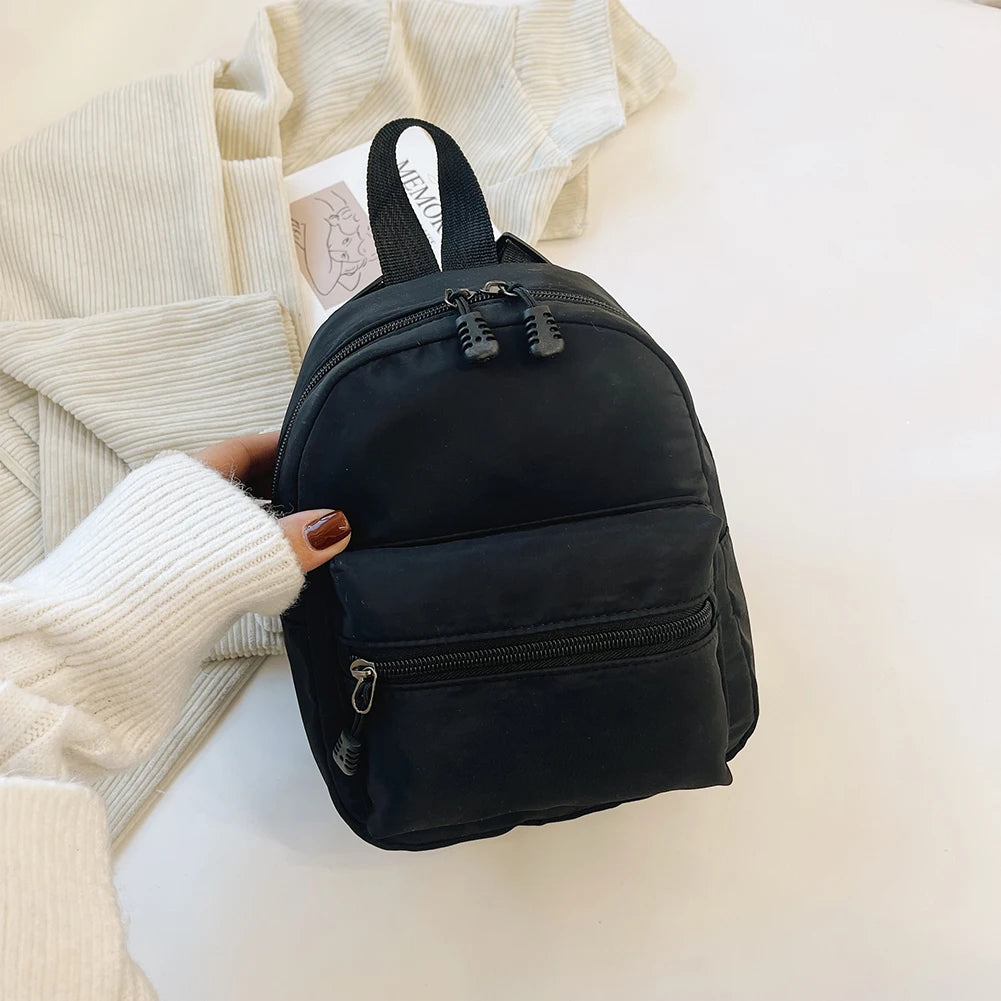 Women’s Mini Backpack — Solid Color Casual Small School & Travel Bookbag (2023)