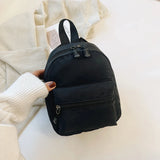 Women’s Mini Backpack — Solid Color Casual Small School & Travel Bookbag (2023)