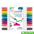 Acrylic Paint Markers – 12-Count Dual Tip Fine & Brush Pens for Glass, Wood, Fabric & Rock Painting 🎨