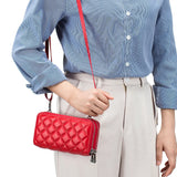 Women’s Fashion Crossbody Shoulder Bag – Cellphone Purse with Card Holder, Wallet Organizer & Zipper Closure Handbag