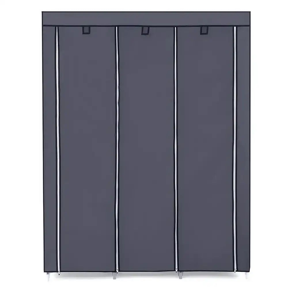67″ Portable Closet Organizer – Wardrobe Storage Organizer with 10 Shelves, Quick & Easy to Assemble (Gray)