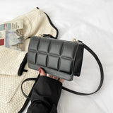 Women’s Classic PU Leather Shoulder Bag — Solid-Color Flap Crossbody Fashion Messenger Purse
