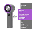 Portable Handheld Turbo Fan – 100-Speed Adjustable Mini Personal Fan, USB Rechargeable, LED Display