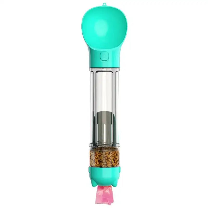 4-in-1 Dog Water Bottle – Portable Travel Water & Food Dispenser for Dogs