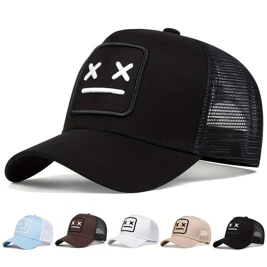 Unisex “XX” Embroidered Baseball Cap – Adjustable Hip-Hop Mesh Net Hat for Spring & Summer Outdoor Casual Wear