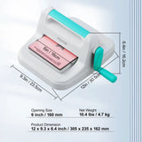 VEVOR Manual Die Cutting & Embossing Machine (6"–9") – Mini Scrapbooking & DIY Card Craft Tool