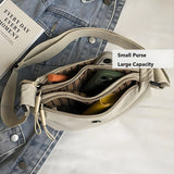 Women’s Multi-Functional Nylon Crossbody Bag – Waterproof Small Phone Shoulder Bag (Korean Minimal Style)