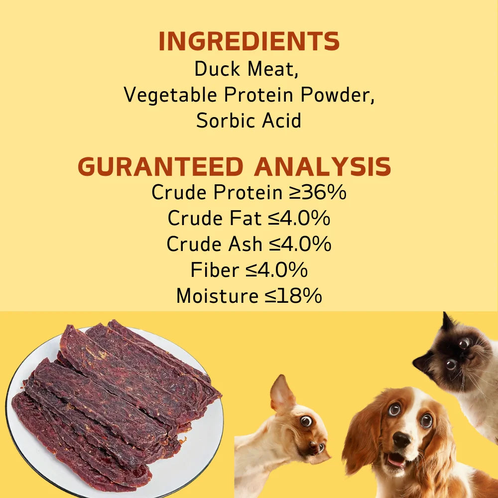 Duck Slices Dog Treats – Natural, High-Protein & Digestible Chews for Dogs of All Sizes (100g / 500g Packs)