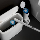 Wall-Mounted Disposable Toilet Brush & Holder Set – Includes 8/16/24 Refill Heads