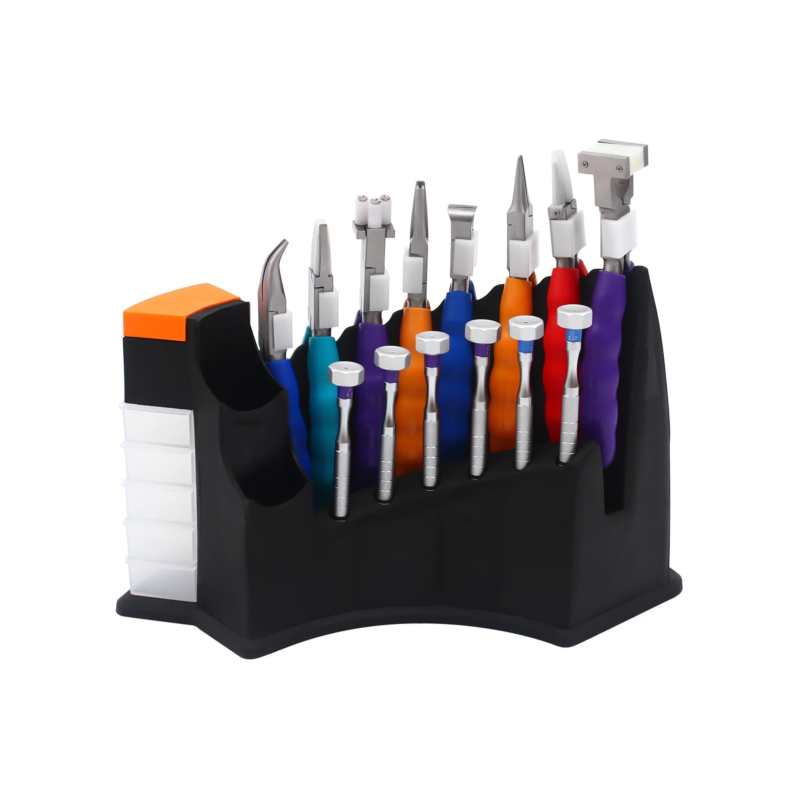 Optical Glasses Repair Kit – Professional Eyeglass Tool Set with 8 Pliers & 6 Screwdrivers (4.4-Inch Length) for Eyeglass Adjustment & Maintenance