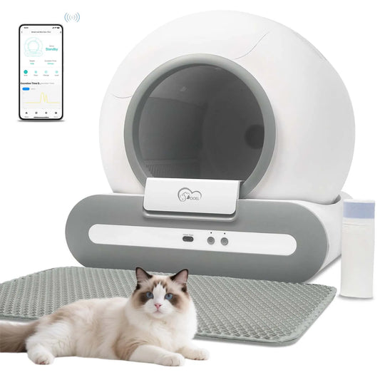 Doel 6.5L Smart Self-Cleaning Cat Litter Box with App Control, WiFi Support & Tofu Litter Compatibility