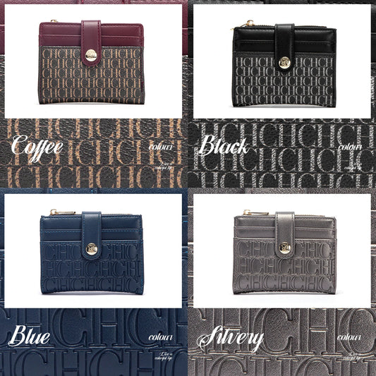 Unisex Retro Printed Wallet – Classic Portable Card Holder, Zero Wallet & Universal PU Leather Money Purse