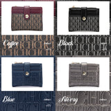 Unisex Retro Printed Wallet – Classic Portable Card Holder, Zero Wallet & Universal PU Leather Money Purse