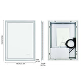 LED Bathroom Mirror – Backlit, Dimmable, Anti-Fog Makeup Mirror (IP65 Rated)