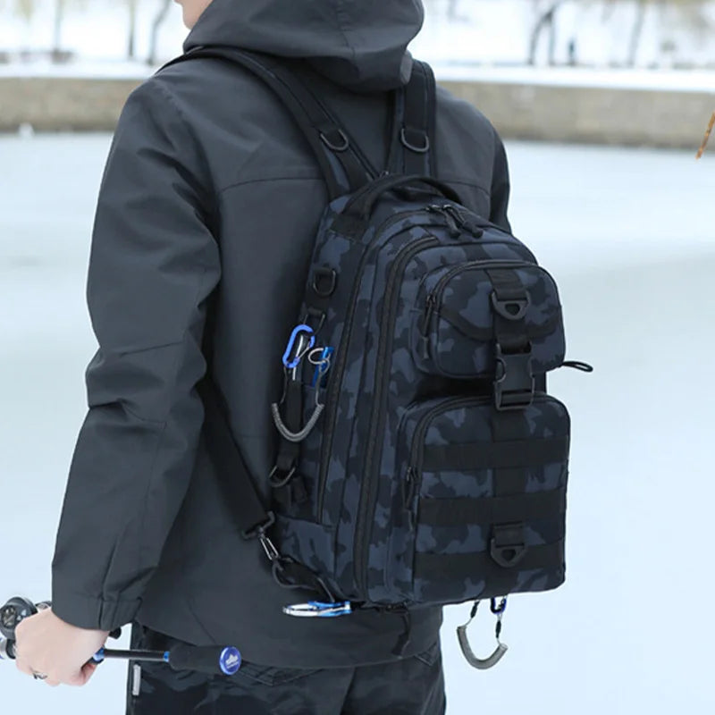 OULYLAN Lightweight Waterproof Outdoor Backpack – Large-Capacity Travel & Fishing Pack | Versatile Men’s Daypack