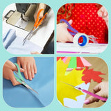 8-Inch All-Purpose Scissors 6-Pack – Sharp Comfort-Grip Scissors for Office, School, Sewing, Fabric & Craft Projects