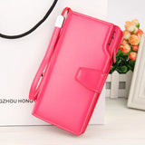 Women’s Long PU Leather Wallet – Elegant Large-Capacity Clutch Purse & Phone Handbag with Card Holder Design