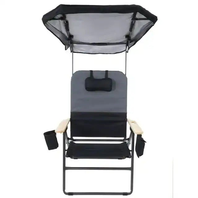 Selkirk Oversized Heavy-Duty Folding Camping Chair – MaxShade Canopy, XXL Comfort