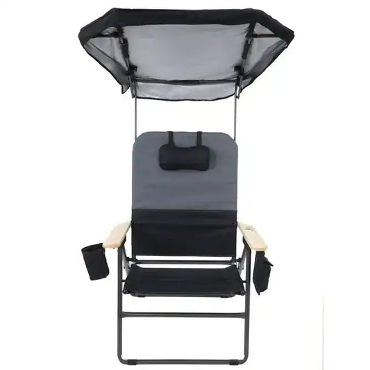 Selkirk Oversized Heavy-Duty Folding Camping Chair – MaxShade Canopy, XXL Comfort