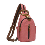 Kouli Buir Canvas Sling Backpack — Convertible Chest Crossbody Daypack for Outdoor Cycling, Hiking & Travel