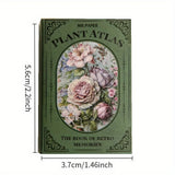 Vintage Botanical Scrapbook Journal & Memo Pad Set – 600 Sheets (6 Models) for DIY Crafting