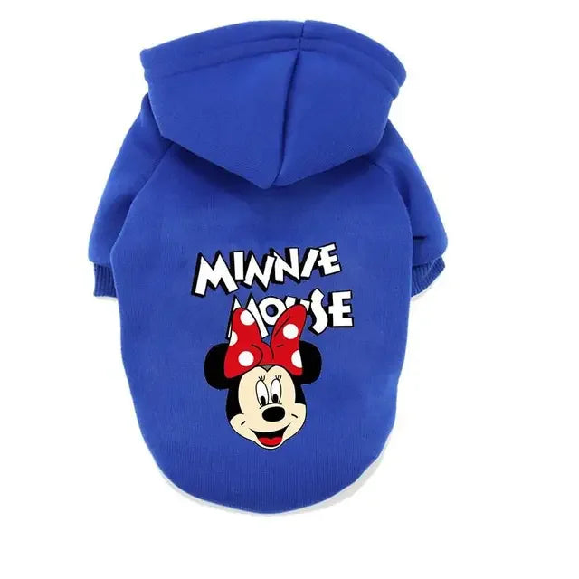 Disney Winter Dog Hoodie – Warm Cartoon Coat for Small Dogs & Puppies (Autumn/Winter Outfit)