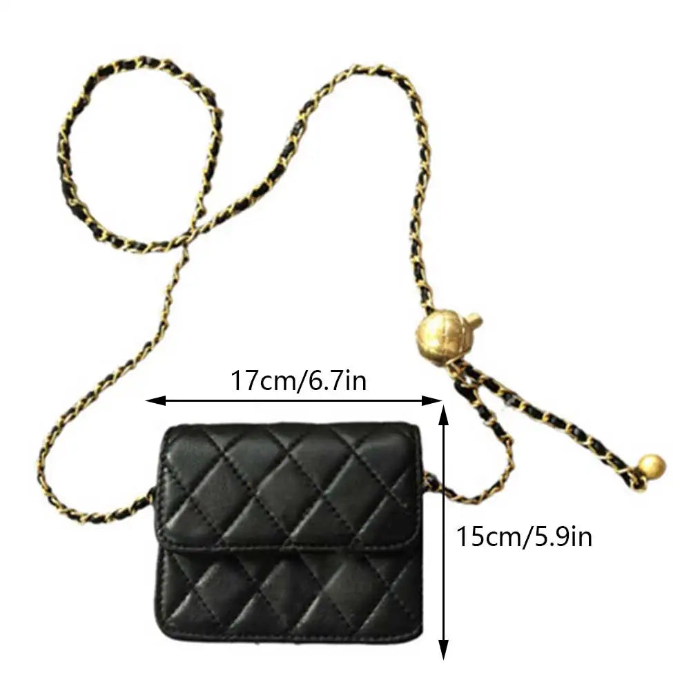 Women’s Mini Quilted Belt Bag – Versatile Crossbody Sling & Stylish Satchel Purse for Trendy Daily Wear