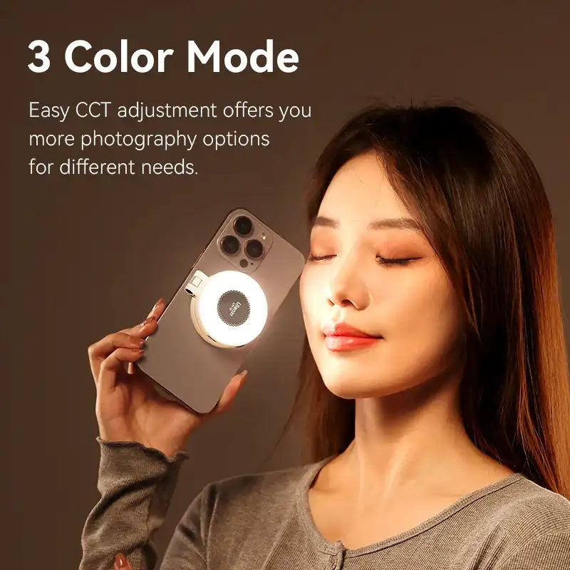 Ulanzi LM19 MagSafe LED Ring Light – Ultra-Portable Bi-Color Fill Light with CRI 95+ for Vlogging & Photography