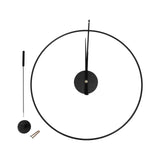 Modern Hollow Design Wall Clock – Silent Quartz Metal Clock with Durable Iron Frame for Home or Office Décor