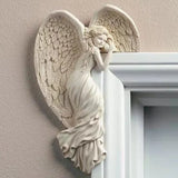 Angel Wings Resin Ornament – Elegant Door Frame & Garden Décor | Indoor & Outdoor Spiritual Home Gift
