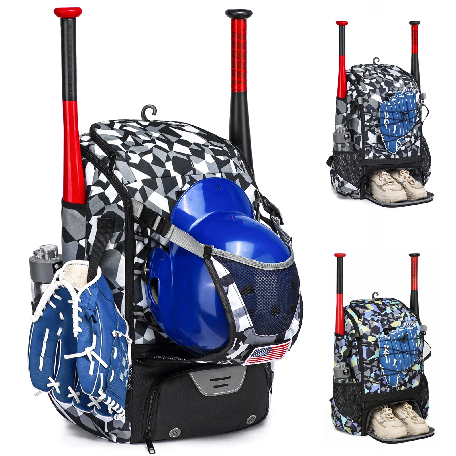 Baseball Equipment Bag – Large-Capacity Baseball Backpack with Shoe Compartment & Bat Sleeve