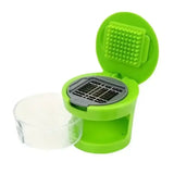 3-in-1 Manual Garlic Press & Ginger Crusher with Peeler – Kitchen Gadget